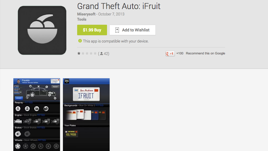 Get iFruit App for Android: Grand Theft Auto V