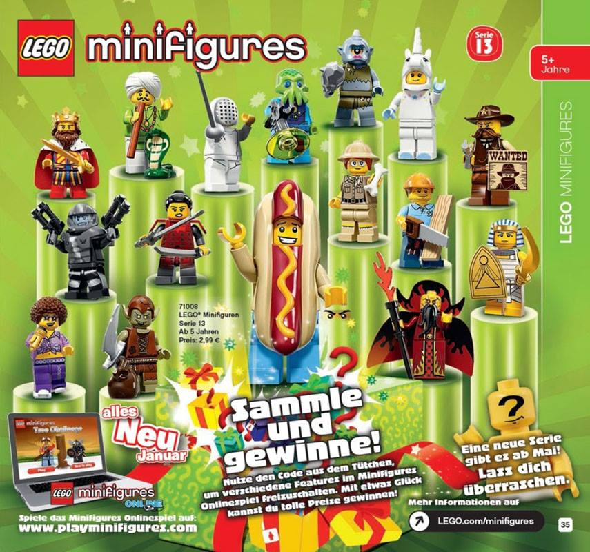 Lego minifigure sales series 13