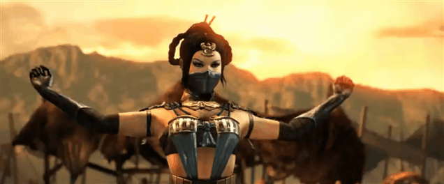 Kitana Fatality II - Ultimate Mortal Kombat 3 (GIF)
