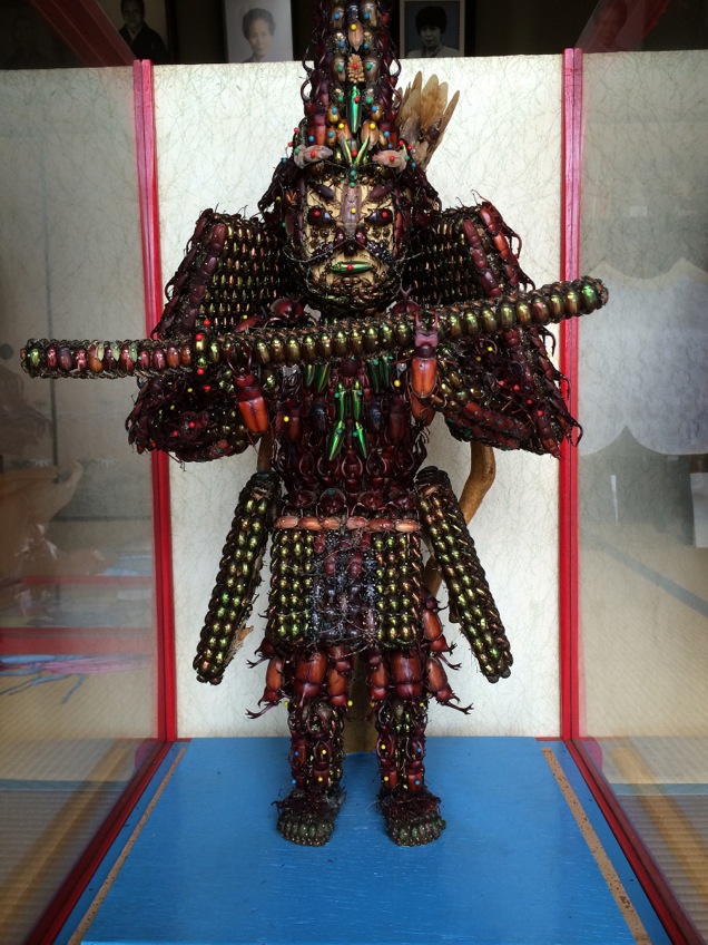 Japanese Statues Made With Dead Bugs