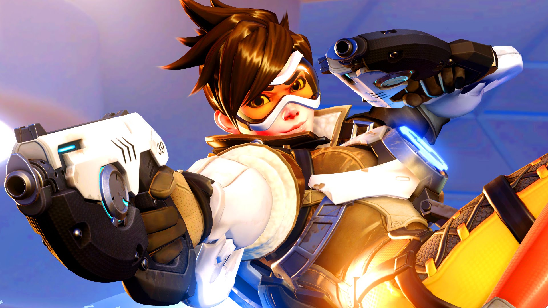 idk if this fits here but I made a fan wallpaper of Tracer OW2  style[1920×1080]. Link to original in the comments. via /r/Overwatch – OW  Highlights