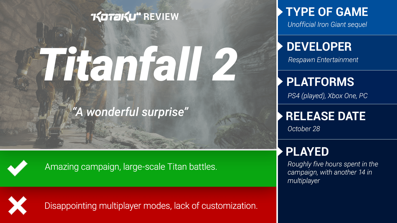 Titanfall 2: Release Date, Price, Gameplay And Trailers For Xbox One, PS4  And PC