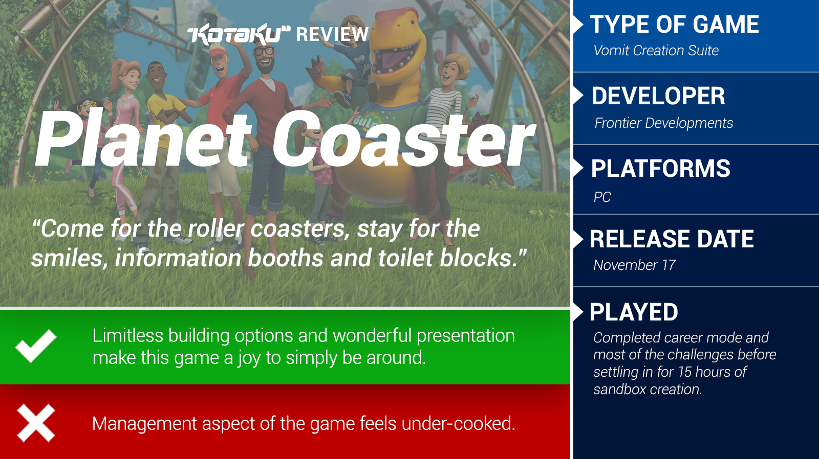 Theme Park Games – News, guides and tutorials about Theme Park Simulation  games such as, RollerCoaster Tycoon, Parkitect and Planet Coaster
