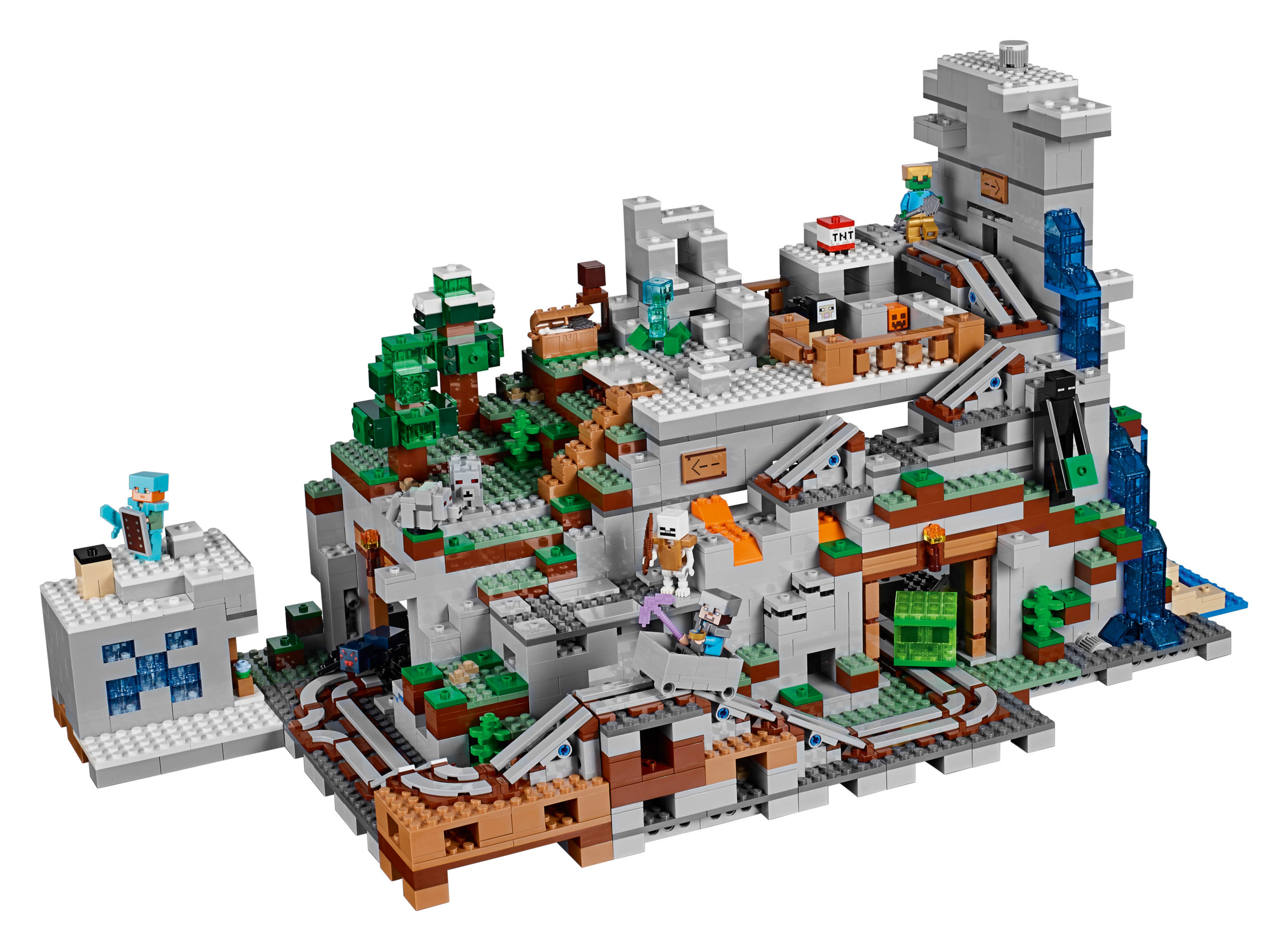 Lego minecraft the mountain cave online set