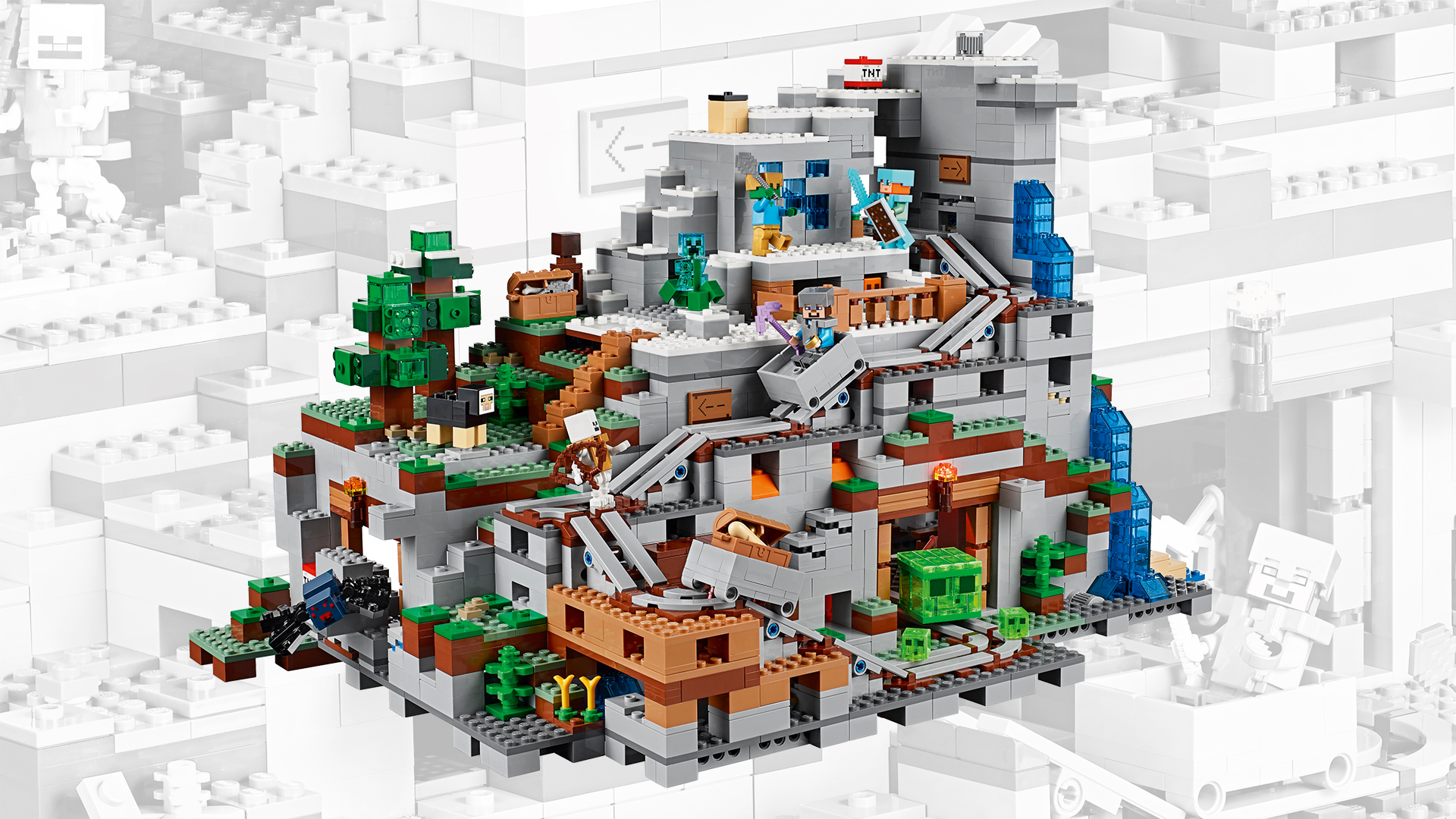 Lego minecraft best sale mountain cave price