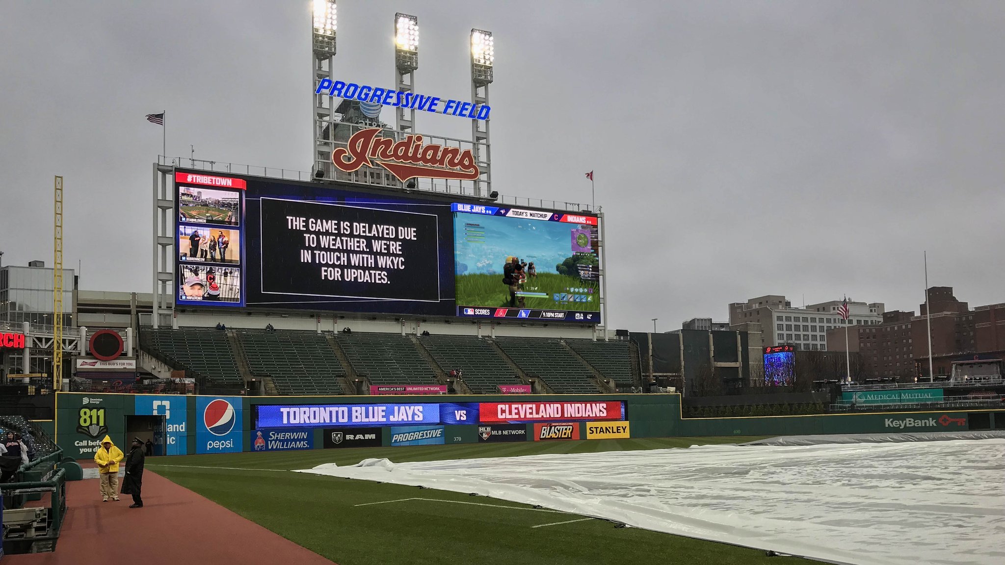 Cleveland Indians' game postponed due to weather