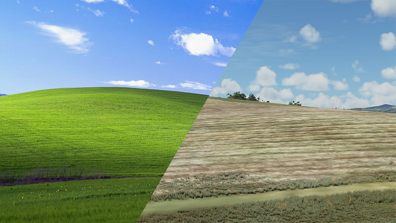 The Story of Windows XP Wallpaper Bliss - YouTube