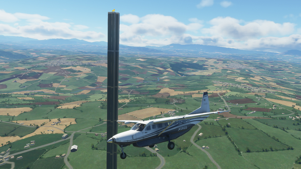 A typo created a 212-story monolith in 'Microsoft Flight Simulator, flight  simulator 