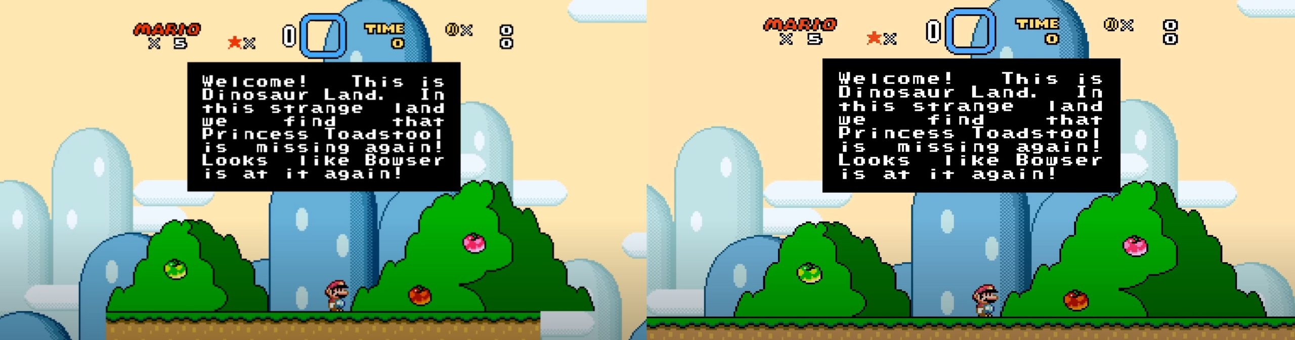 You can now play Super Mario World on modern display resolution
