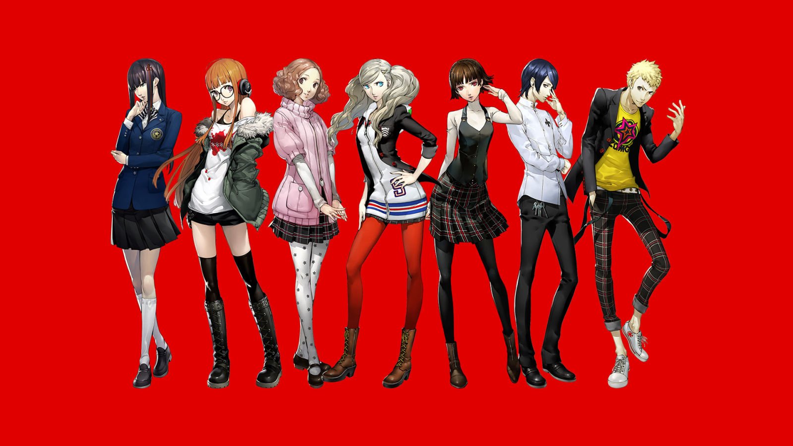 Кто такие персоны. Persona 5 characters. Persona 5 all characters. Персона 5 персонажи. Персона 5 Роял персонажи.