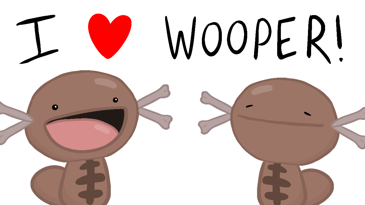 Wooper and Lord Pooper, by Thiago Sinaz (@THSinaz_Art) : r/PaldeanWooperCult