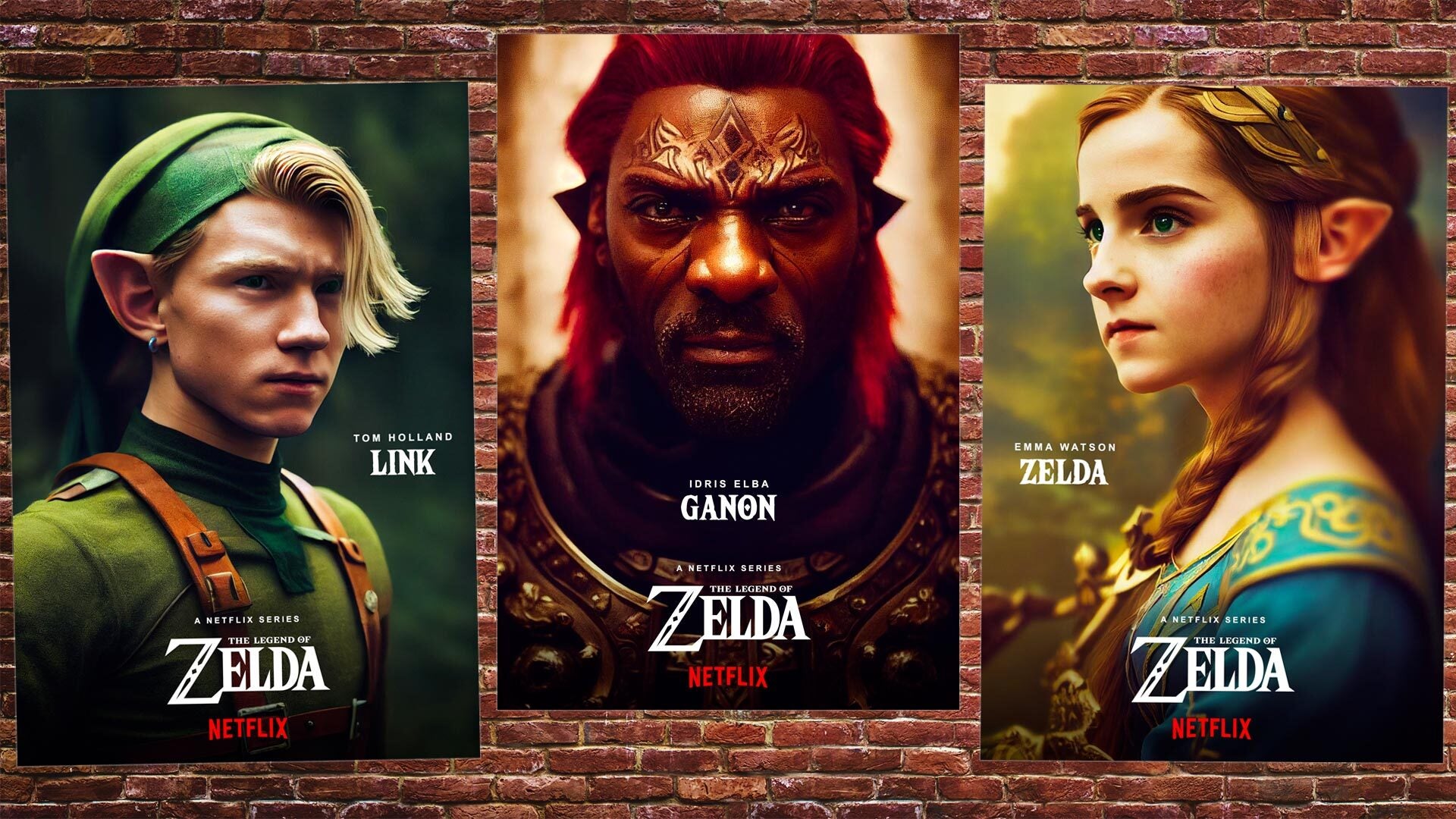 Due to a live Action Legend of Zelda film being announced by Nintendo and  Sony here is a new Zelda Movie Poster i made Photoshop, Midjourney AI,  Reface and Faceapp featuring Freddie