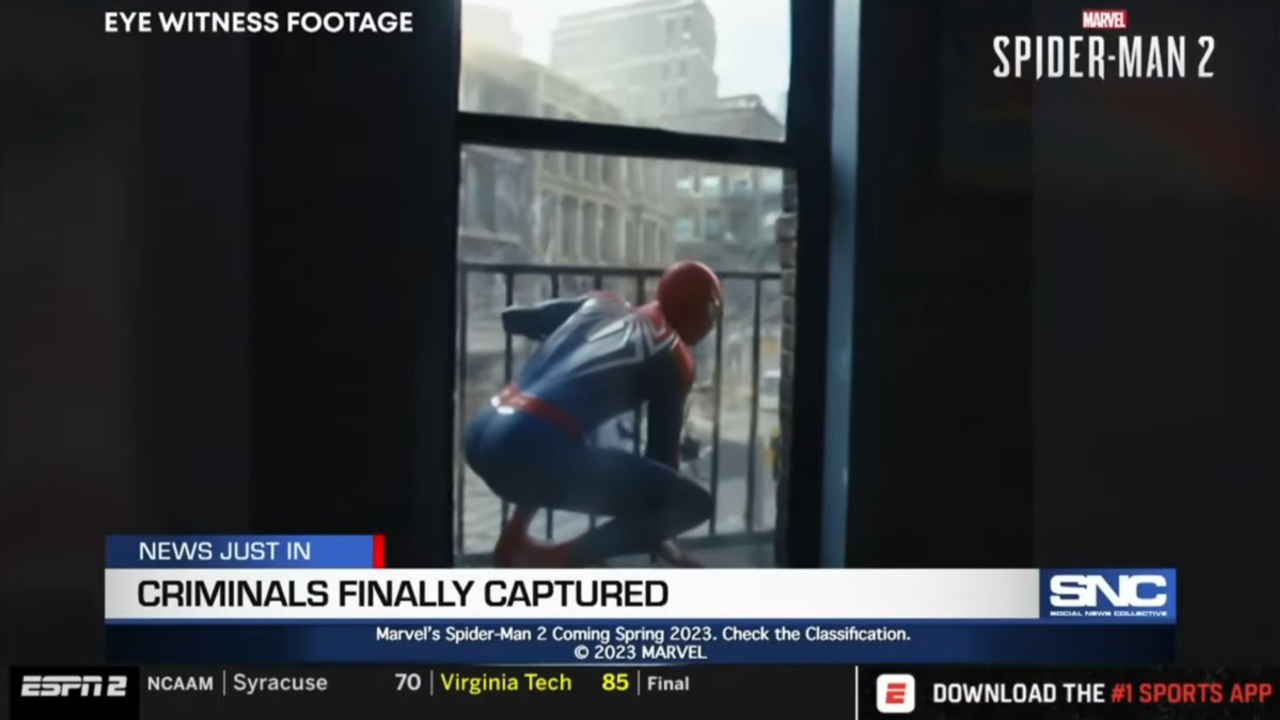 Marvel's Spider-Man 2 Gets Teeny Tiny Teaser Trailer On ESPN