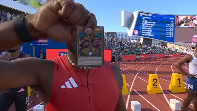 Olympic Athlete Keeps Bringing Yu-Gi-Oh Cards To His Races—And Winning